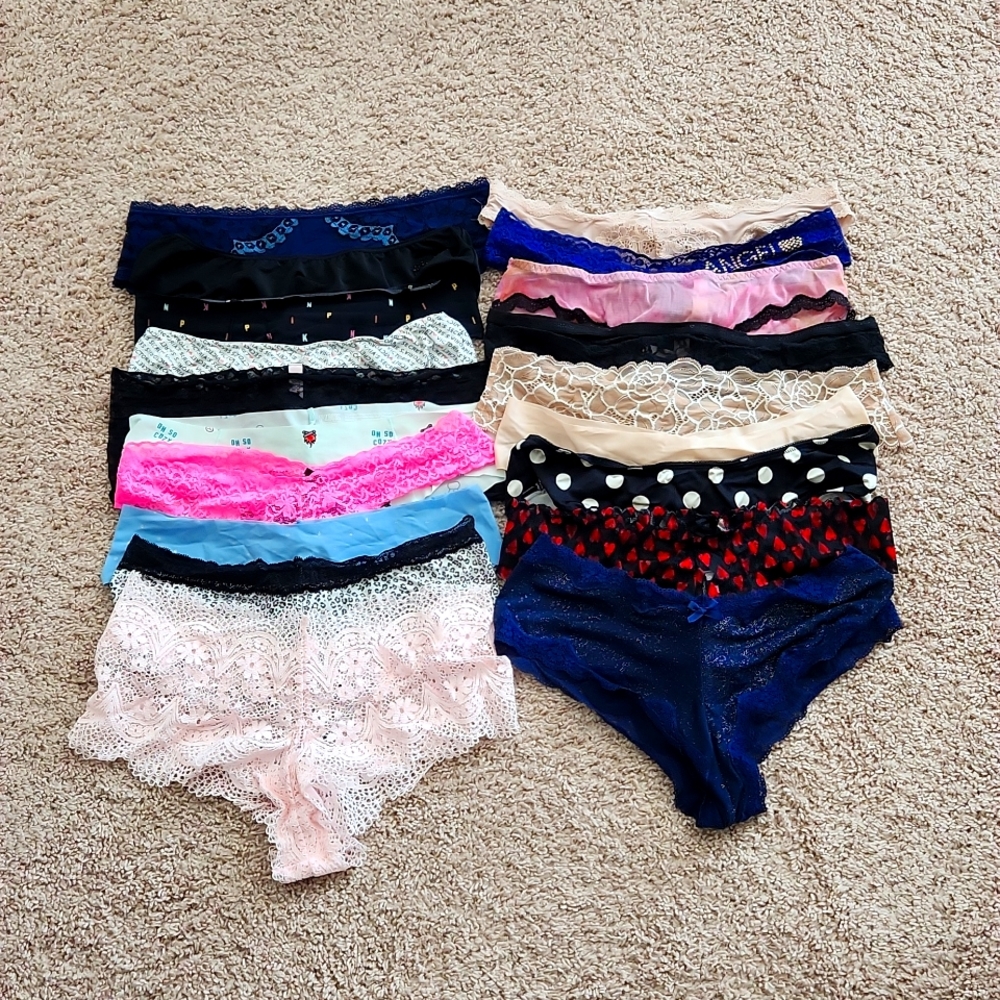 19 Pairs of Victoria's Secret/ Pink Panties
